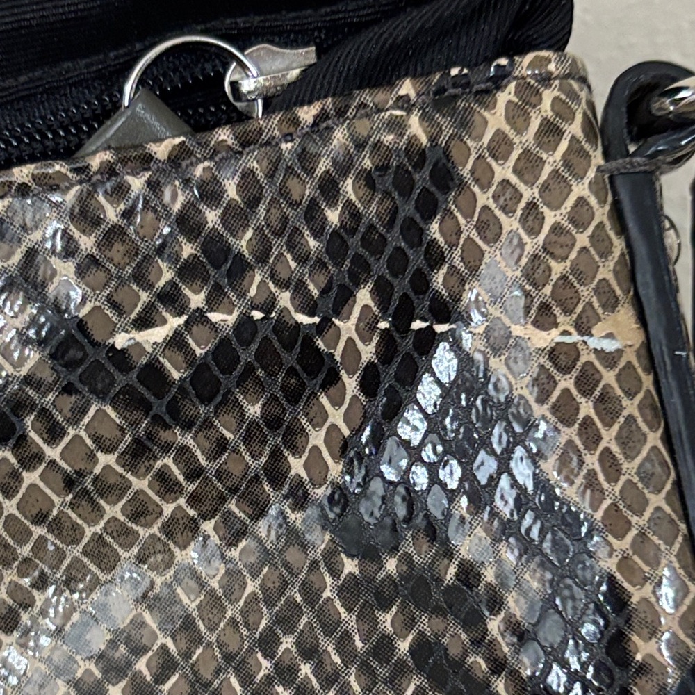 Coach soho python Brown and Black Snake Print Cro… - image 12